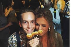 Mustache + pretzel