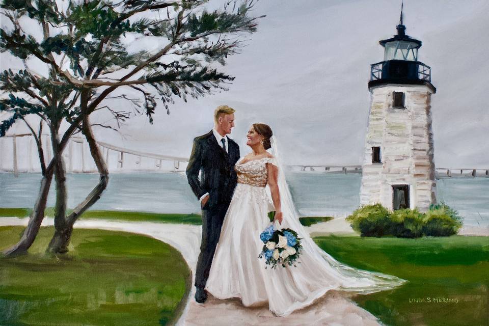 Newport Lighthouse Wedding