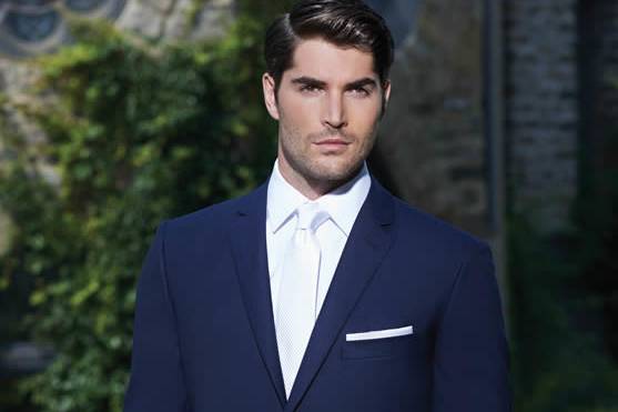 Neat navy blue tux