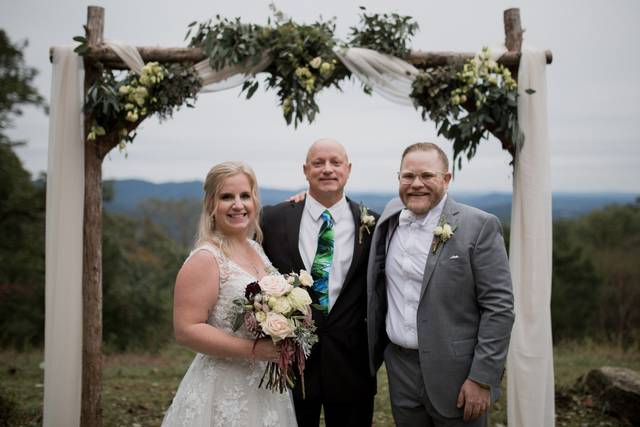 With the newlyweds