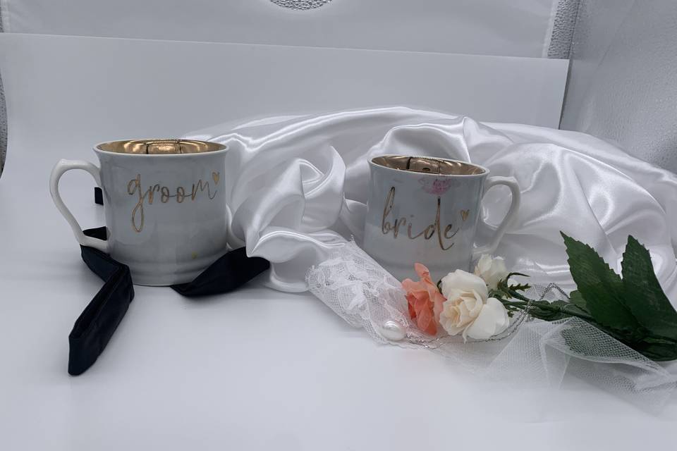 Gold Edged Porcelain Wedding M