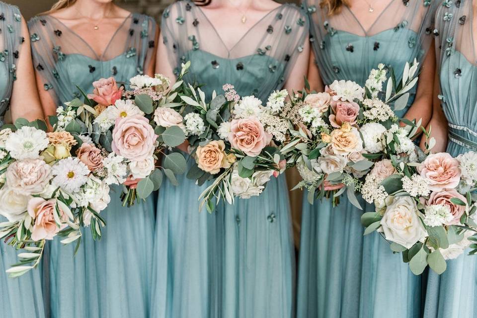 British bridesmaids in Holland