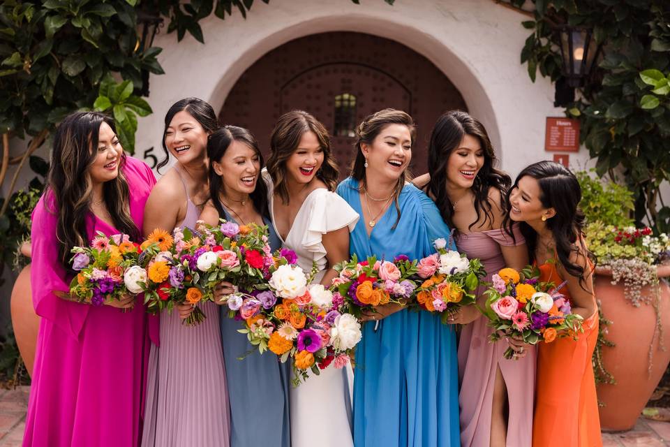 Vibrant Bridal Bouquet