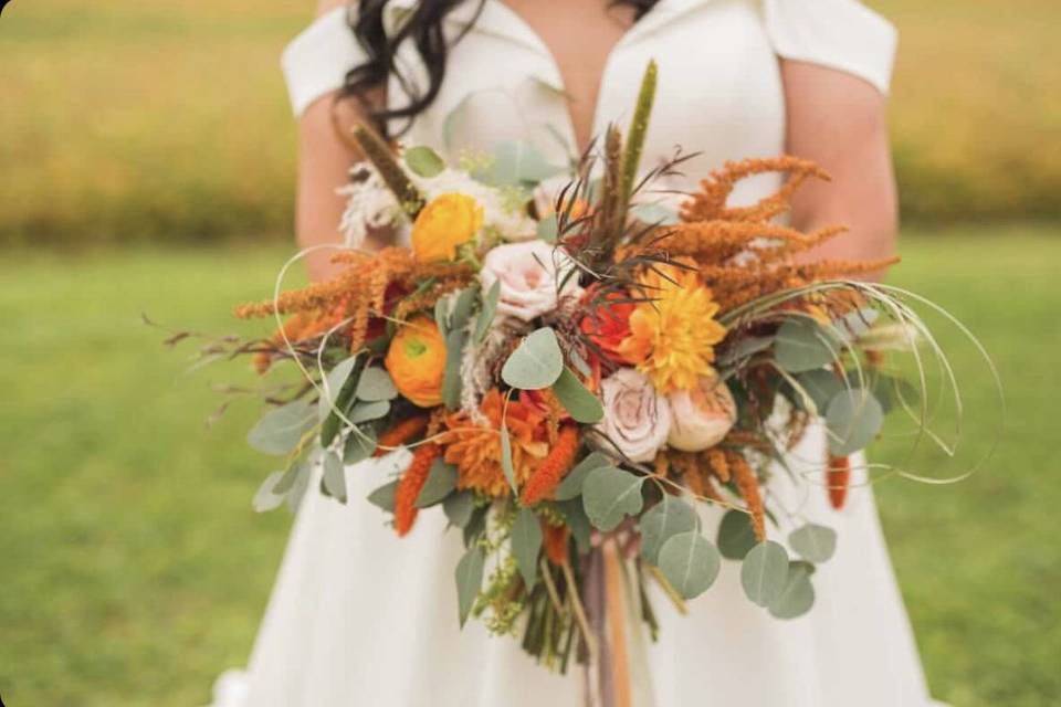 Fall themed wedding