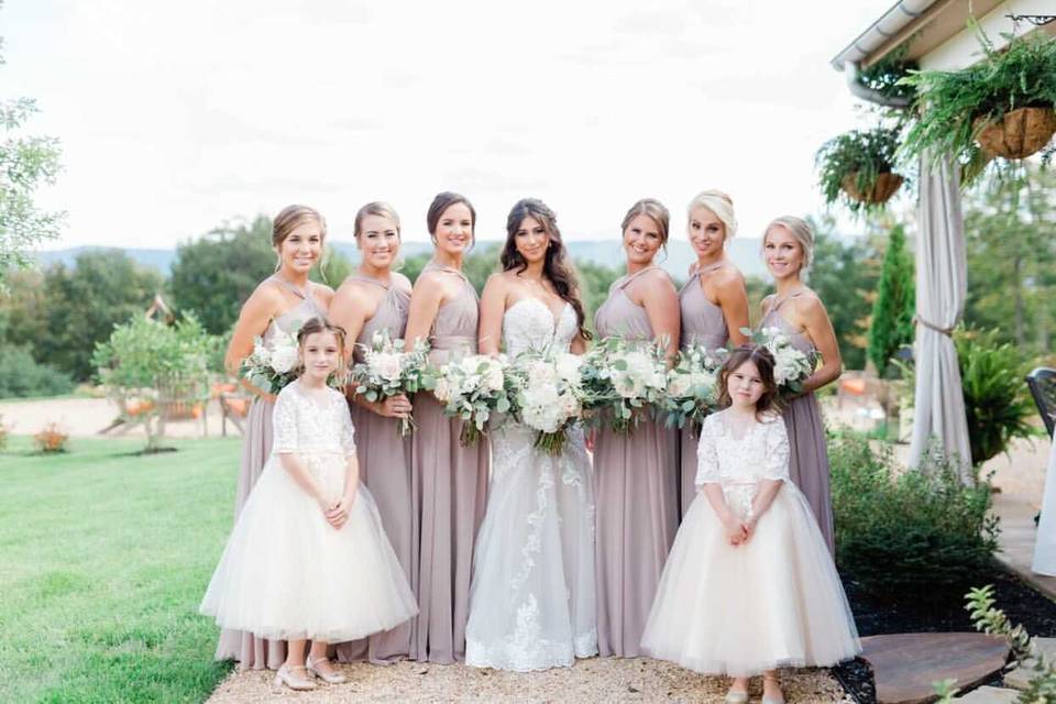 Mariah and her bridal party