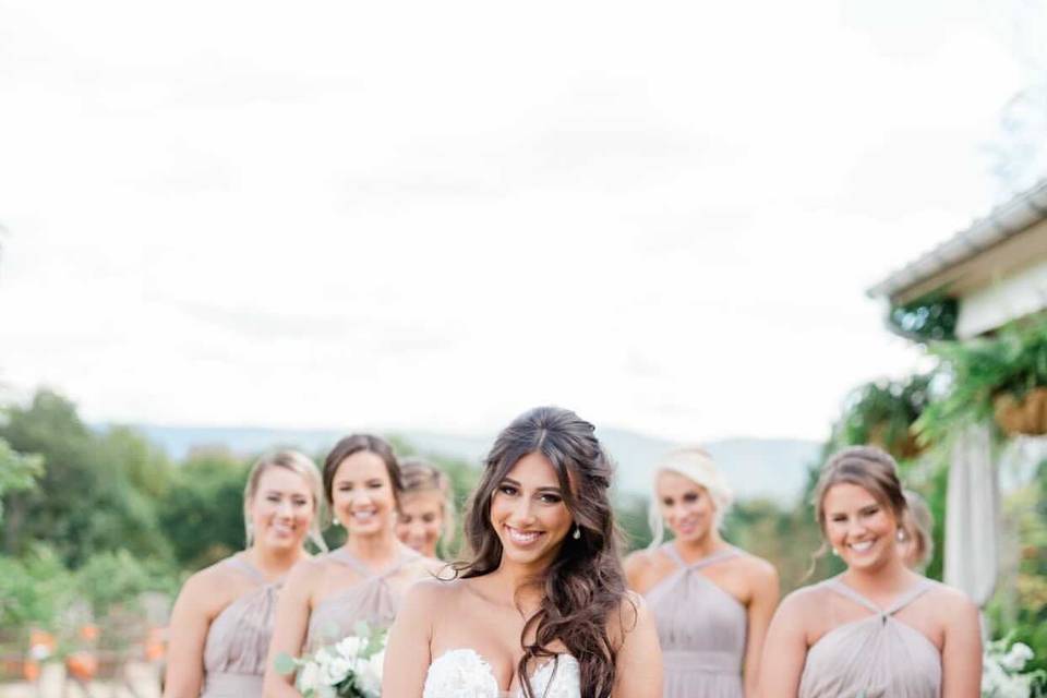 Mariah and her bridal party