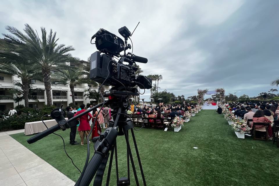Single camera wedding ceremony