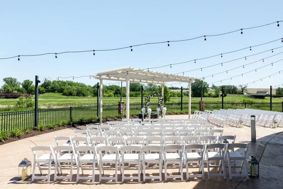 Outdoor wedding venue
