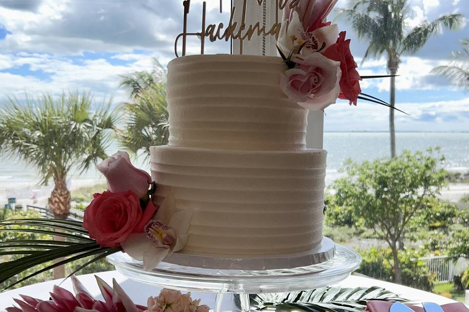 Pink Shell Marina Resort Cake