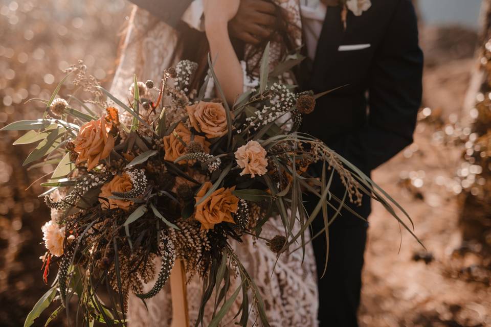 Autumn mountain wedding