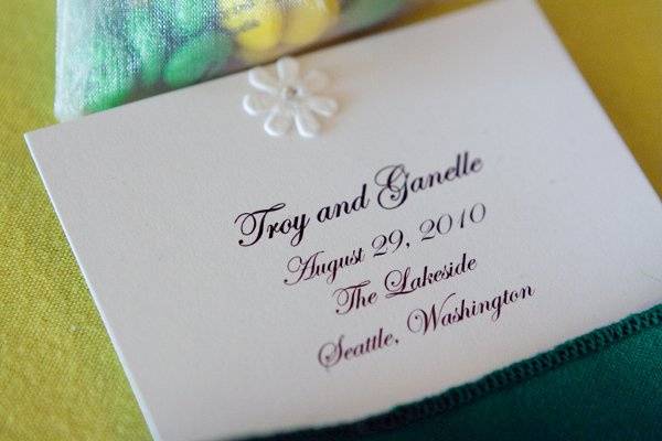 Wedding invitation