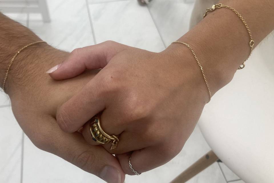 Gold Couple's Bracelets