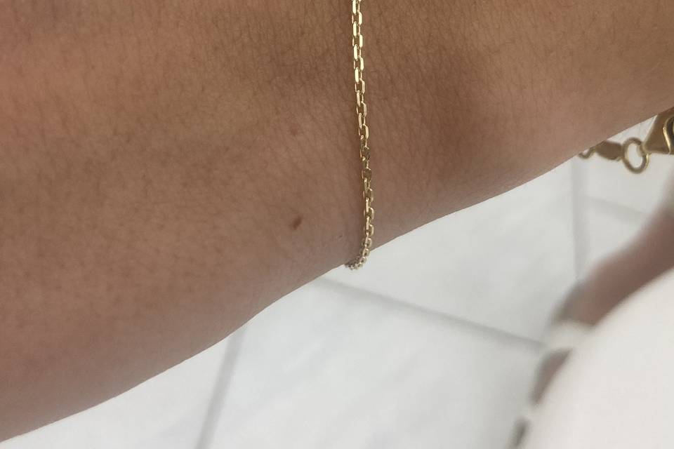 Thin 14k Gold Bracelet