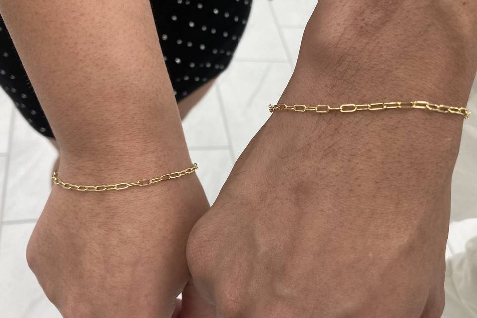 Gold Couple's bracelets