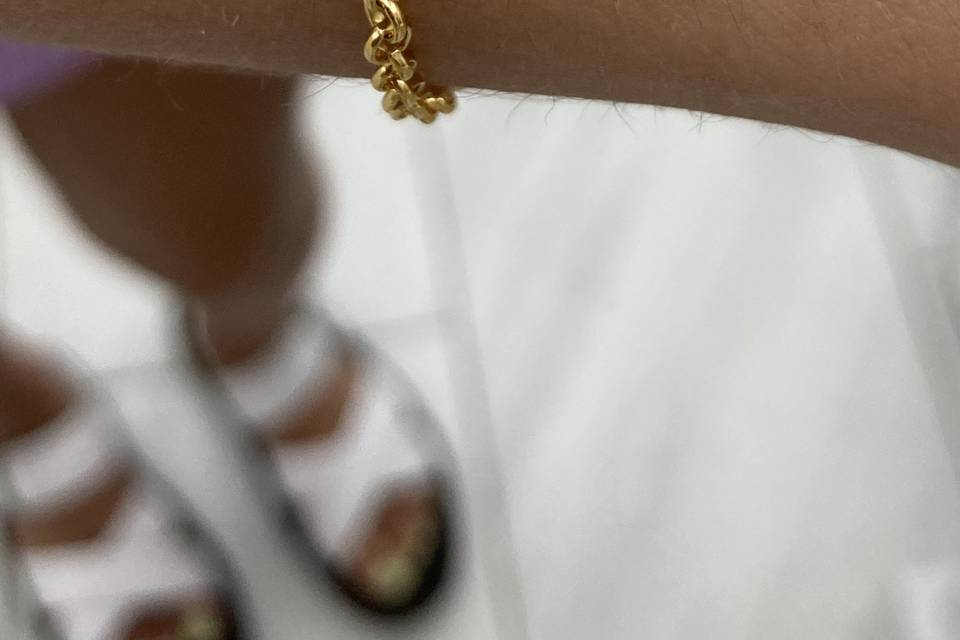 Gold Circle Chain Bracelet