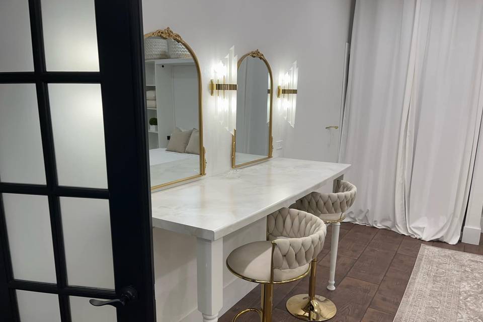 Makeup room