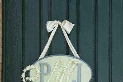 Custom Monogram plaque