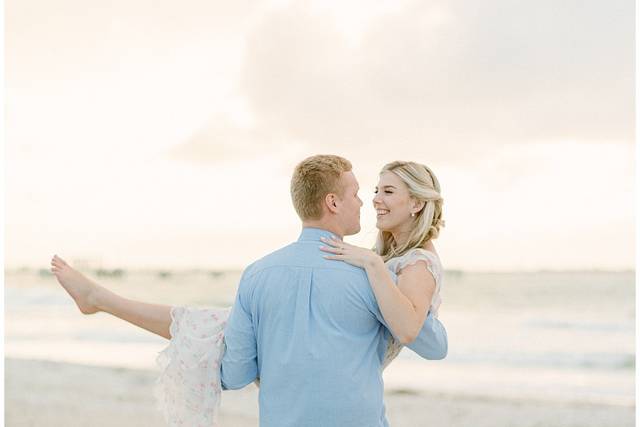 Romantic Beach Engagement