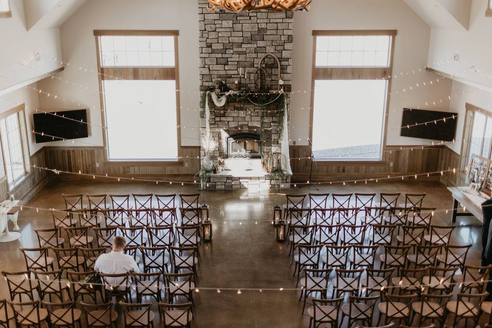 The ceremony space