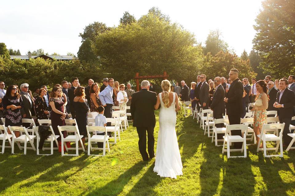 Outdoor wedding