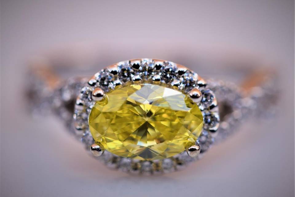 Yellow Diamond Engagement Ring