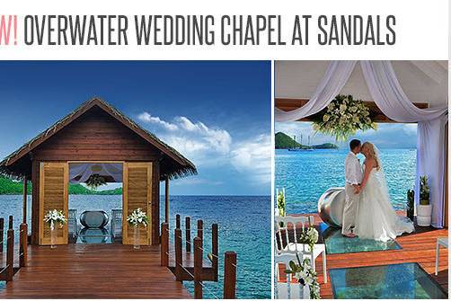 Sandals Overwater Wedding Chapel