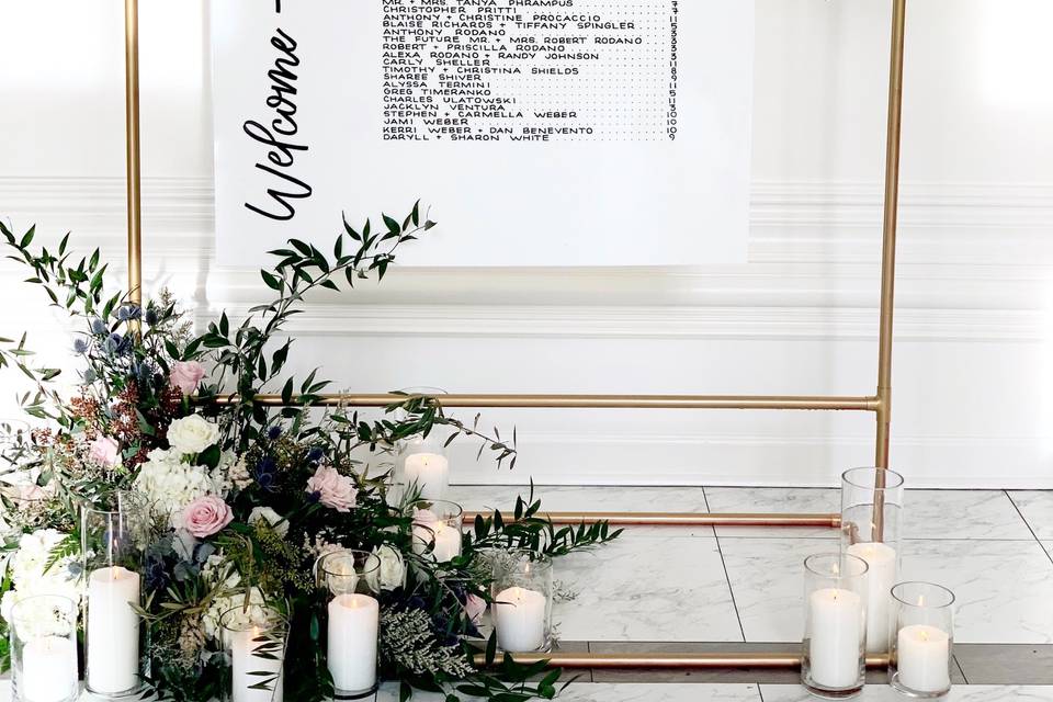 Seating Chart Florals