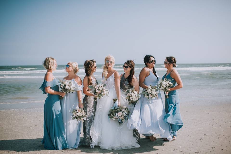 Bride + Bridesmaids