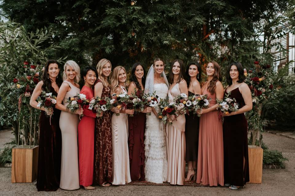 Bride + Bridesmaids