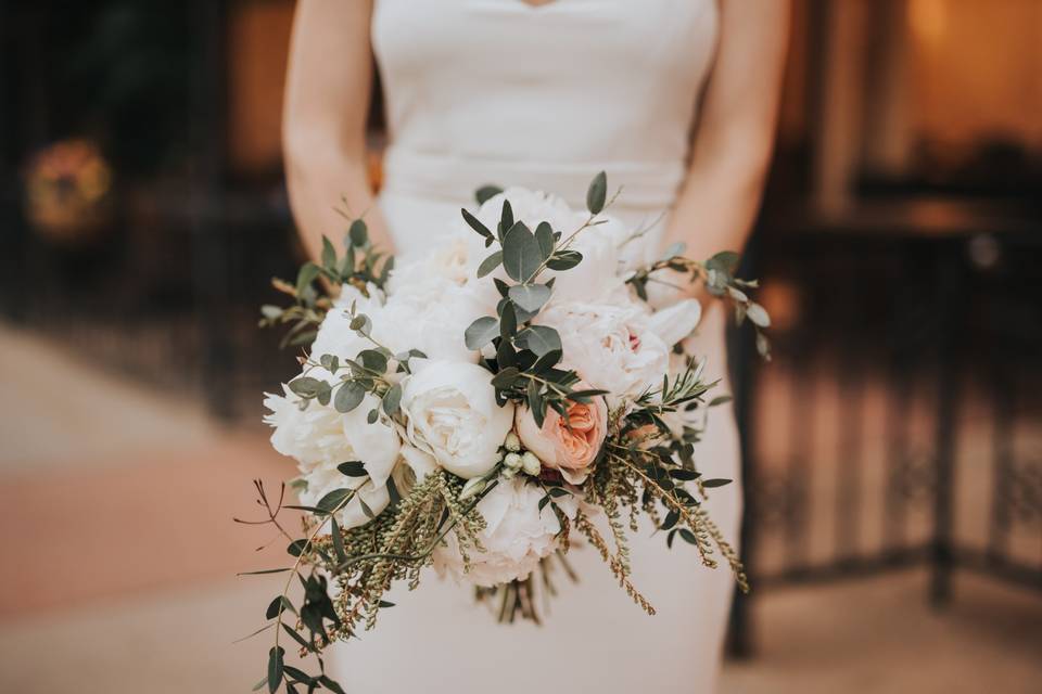 White Romantic Florals