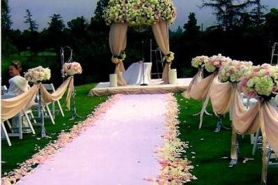 Wedding ceremony area