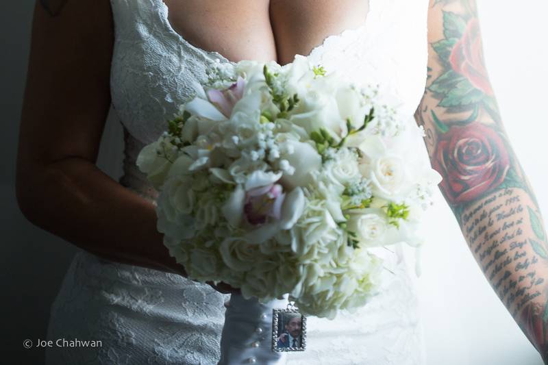 Bride close up