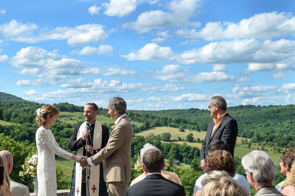 Sweet outdoor wedding