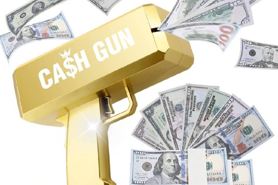 Gold money gun