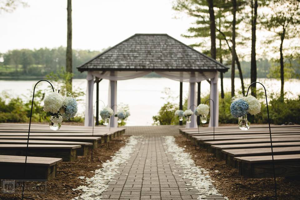 Wedding reception area