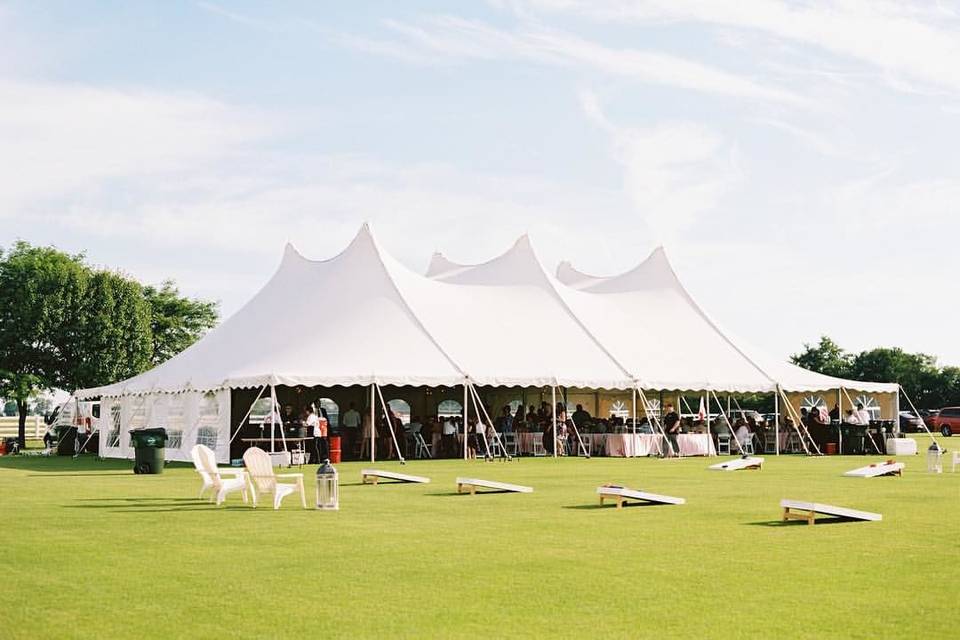 Century tent on polo grounds