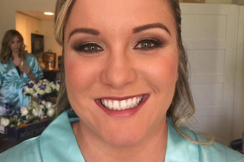 Smiling bride