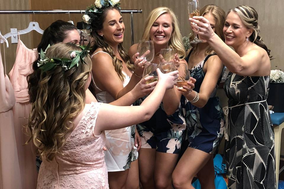 Cheers! Bridal Party