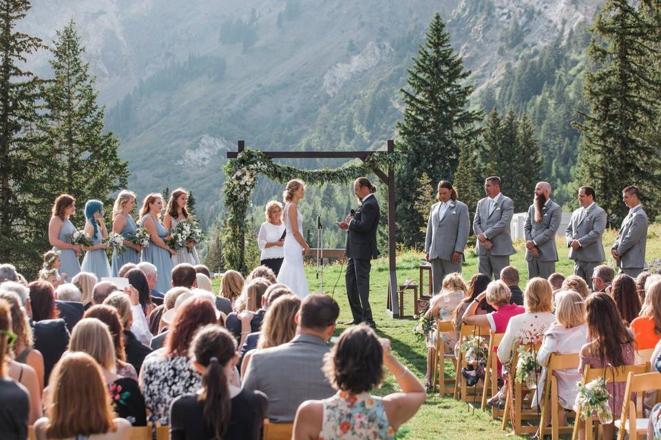 Ceremony with our archway