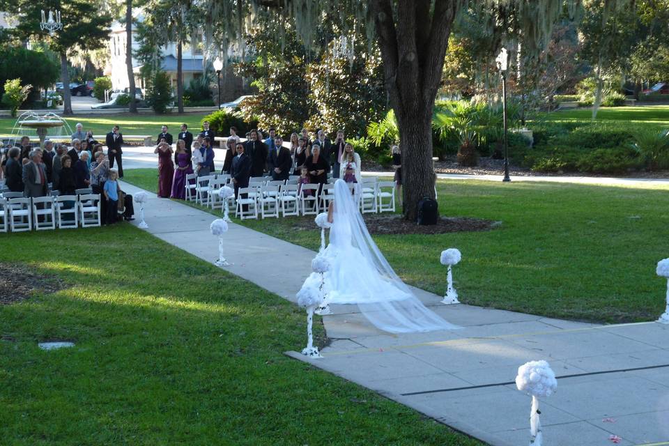 Bride Walking