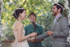 Outdoor wedding ceremony