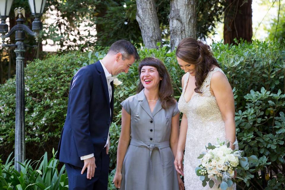 Outdoor wedding ceremony