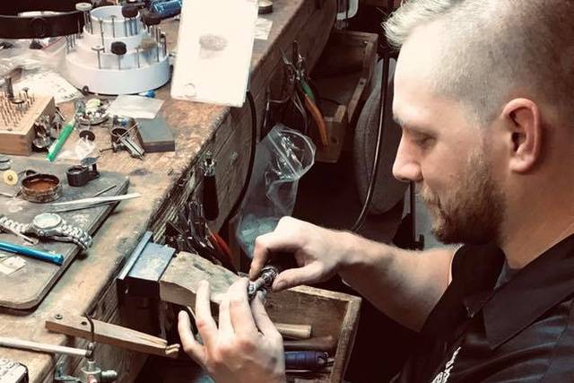 Master goldsmith ready to work