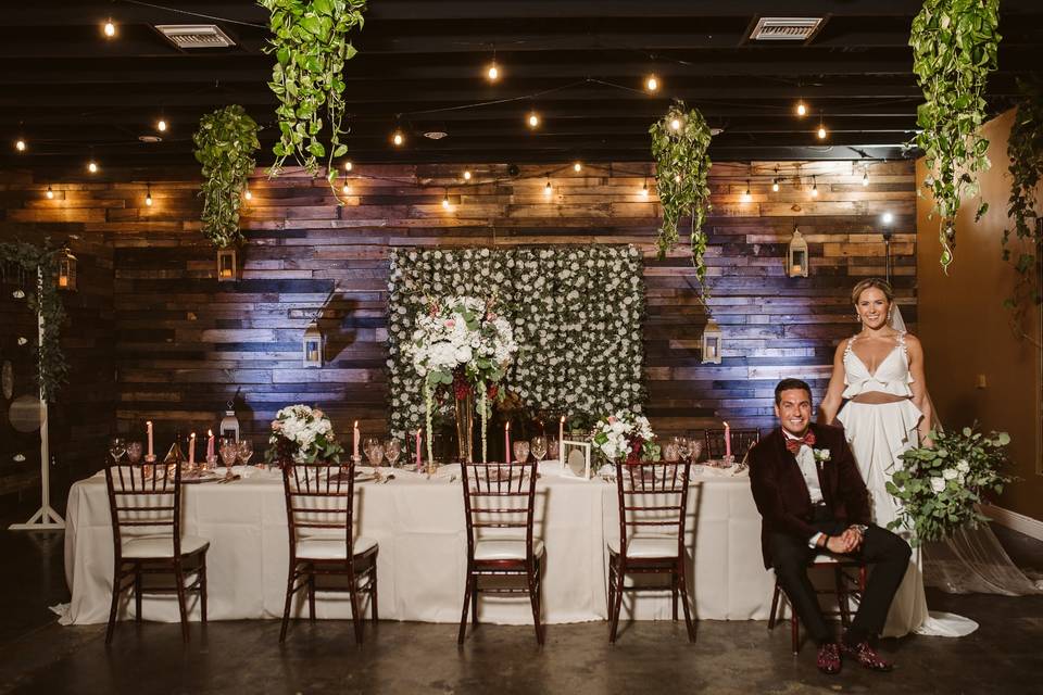 Tuscany style reception