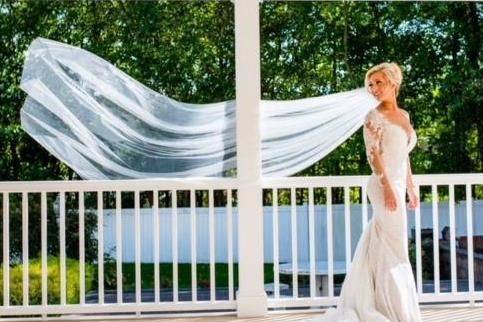 Wedding veil away