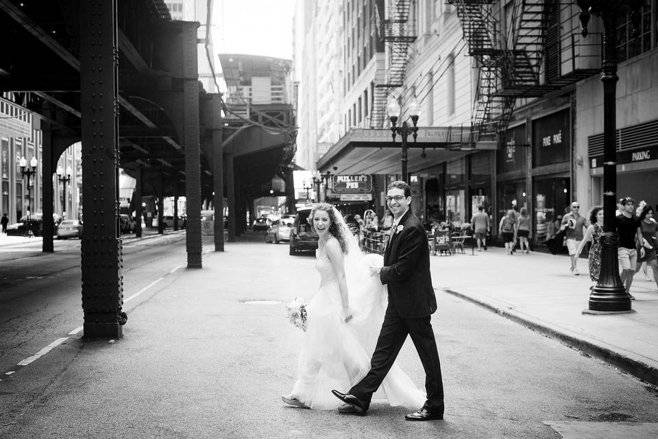 Chicago wedding portrait
