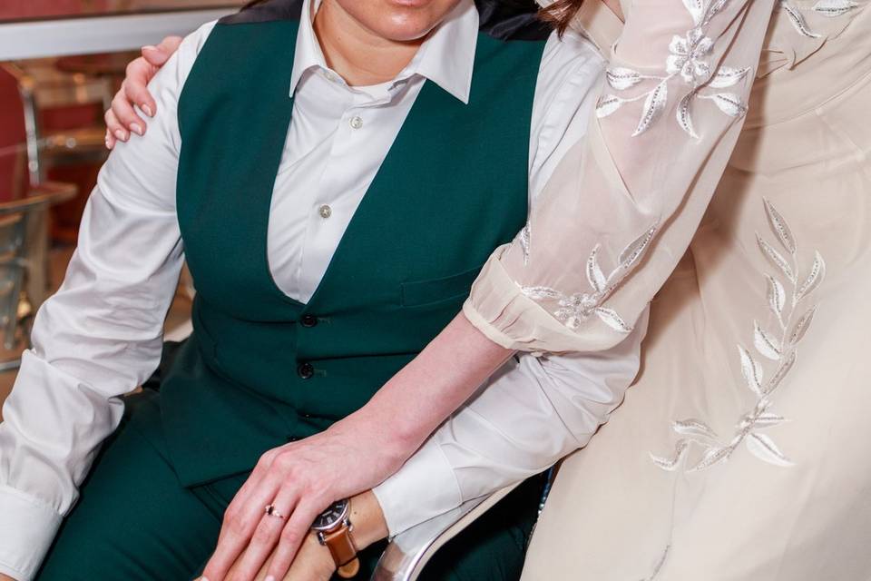 Brides late night photo