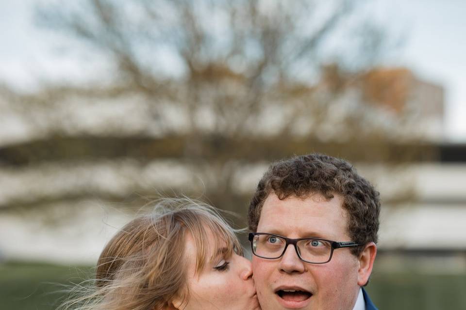 Silly wedding photos