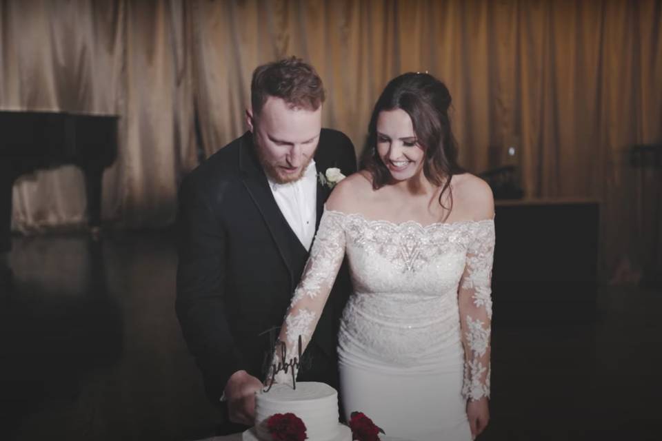 Cutting the cake