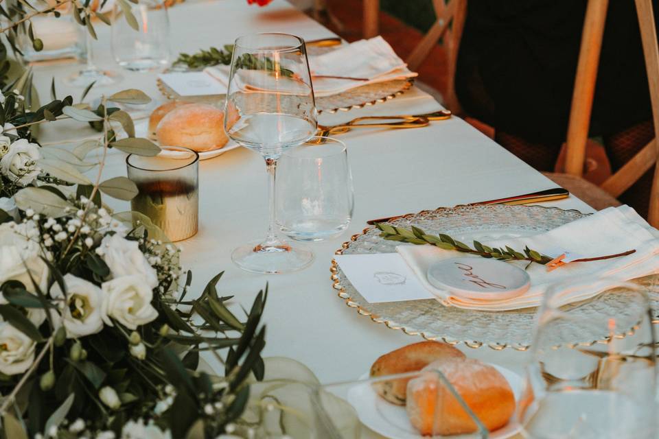 Table on the lake